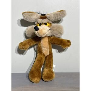 Vintage 1994 Warner Bros 24K WILE E COYOTE 15" Plush Stuffed Animal Mighty Star